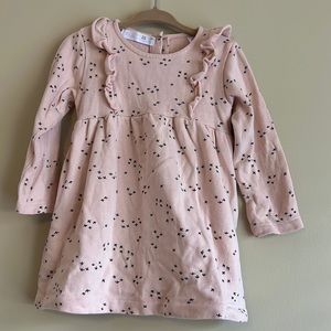Zara girls long sleeve sweater dress 2-3Y